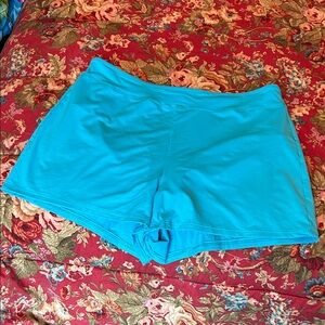 Lands' End Women's Vibrant Blue swim shorts